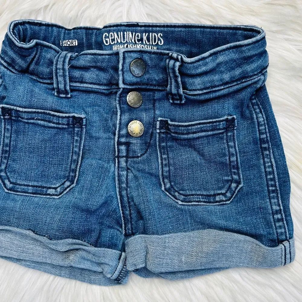 Genuine Kids From Osh Kosh Cuffed Shorts Medium Wash Size 3T